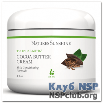 Зволожуючий крем з олією какао (Cocoa Butter Cream) NSP, артикул RU61555